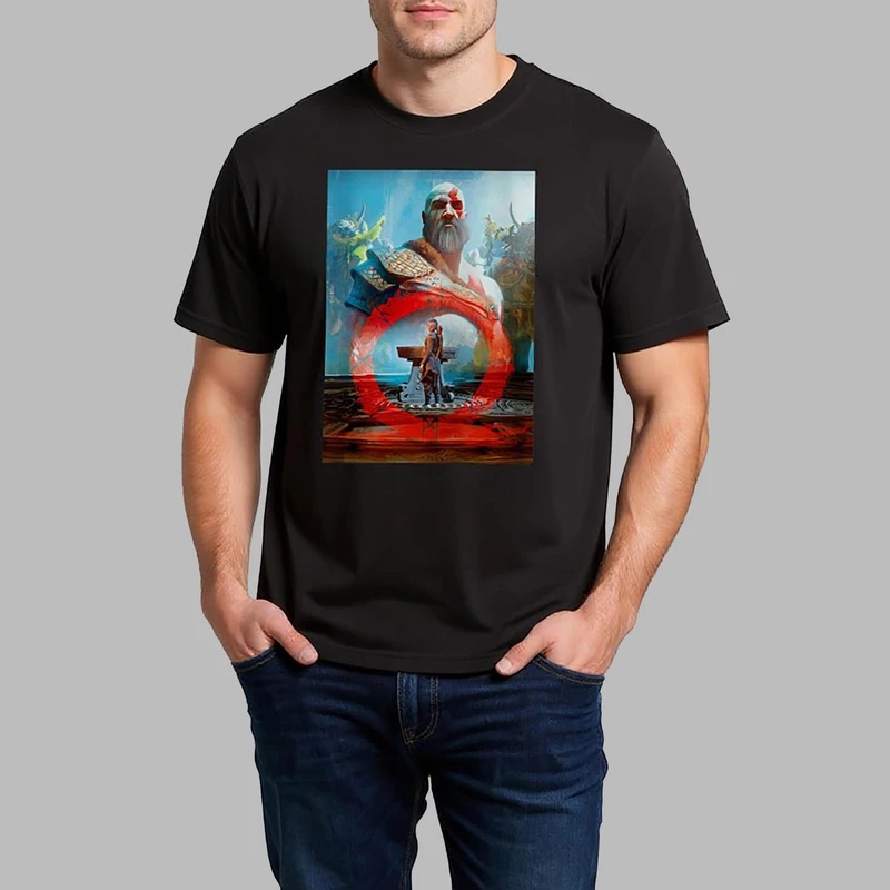 تیشرت مردانه طرح خدای جنگ