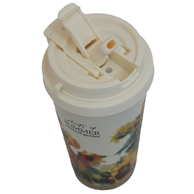 تراول ماگ مدل flower 2 گنجایش 0.5 لیتر