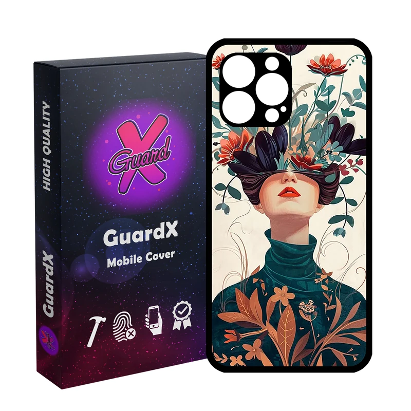 کاور گارد ایکس طرح دخترانه مدل  Glass10779 مناسب برای گوشی موبایل اپل iPhone 12 Pro