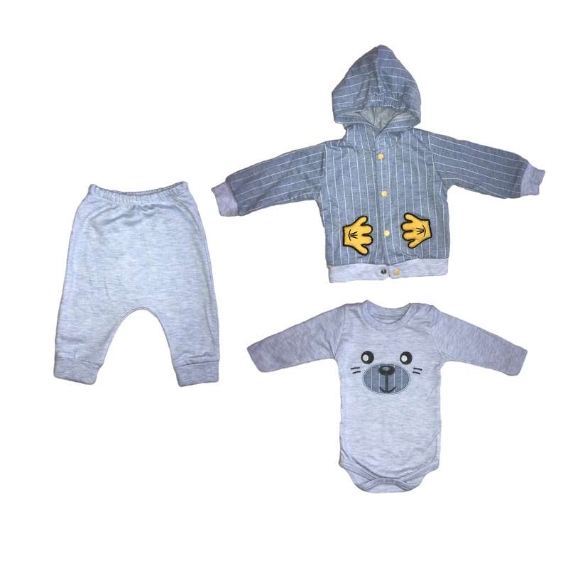 ست 3 تکه لباس نوزادی مدل 014