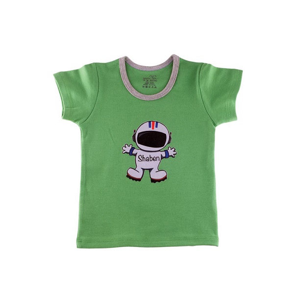تی شرت آستین کوتاه نوزادی شابن مدل فضانورد -  - 1