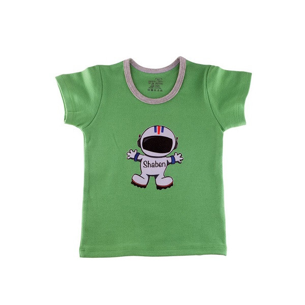 تی شرت آستین کوتاه نوزادی شابن مدل فضانورد