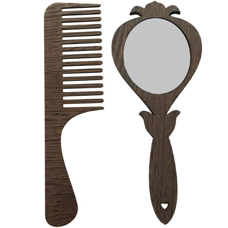 شانه مو و آینه آرایشی کد APV