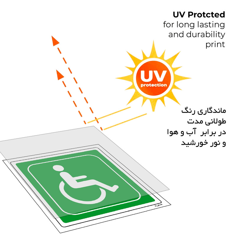 برچسب ایمنی مستر راد طرح خروج معلولین مدل HSE-OSHA-063