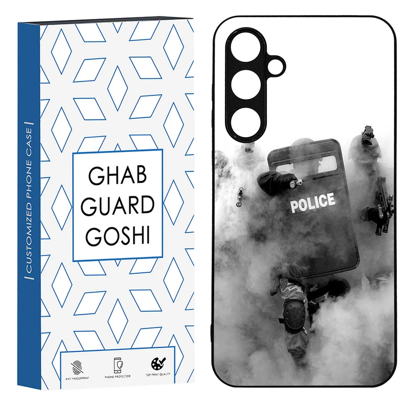 کاور قاب گارد گوشی طرح police کد TPU-136 مناسب برای گوشی موبایل سامسونگ Galaxy S23 fe