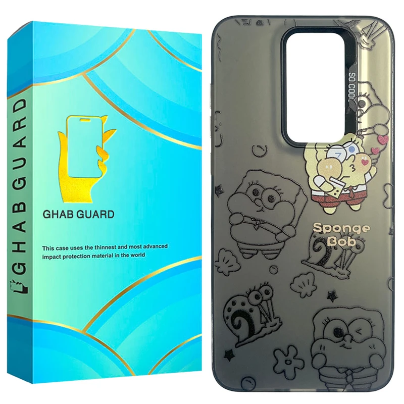 کاور قاب گارد طرح باب اسفنجی مدل SOCB30 مناسب برای گوشی موبایل شیائومی Redmi Note 8 Pro