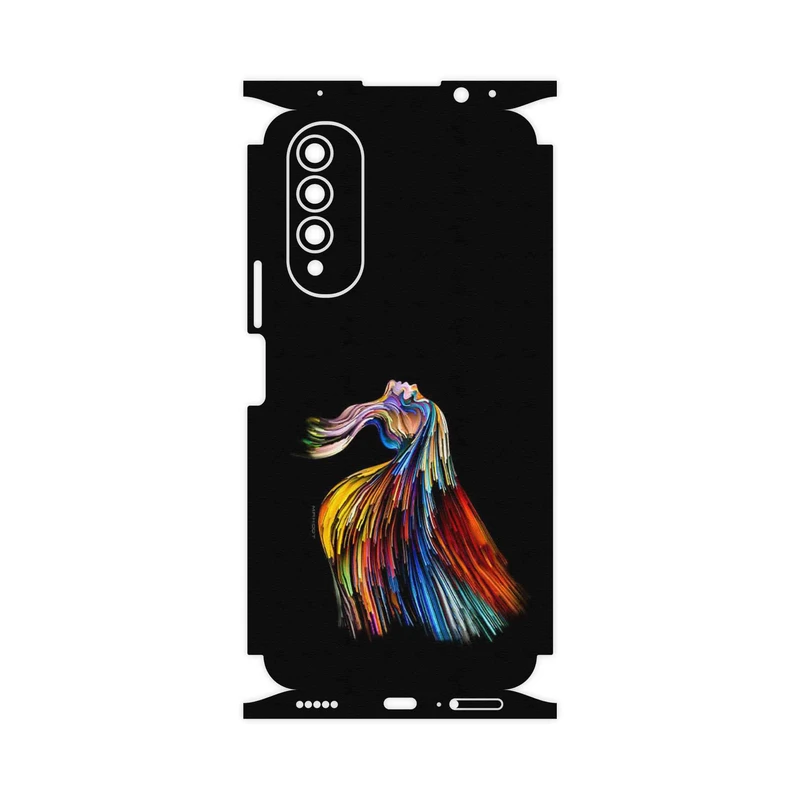 برچسب پوششی ماهوت مدل Rainbow Hair Digital Art-FullSkin مناسب برای گوشی موبایل ویکو T50