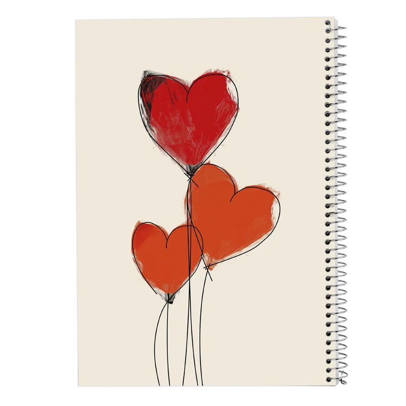 دفتر لیست خرید 50 برگ مدوپد مدل عاشقانه love کد DF14098