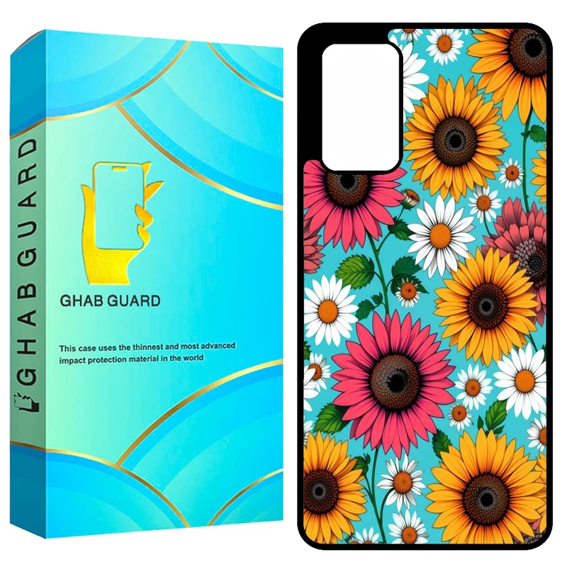 کاور قاب گارد طرح گل گلی مدل GCHPA72 مناسب برای گوشی موبایل سامسونگ Galaxy A72 4G