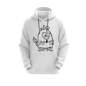 هودی زنانه مدل انگری بردز کد E39 رنگ سفید