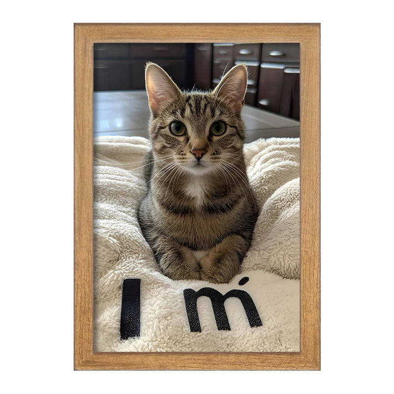 تابلو خندالو مدل گربه (cat) کد F7810