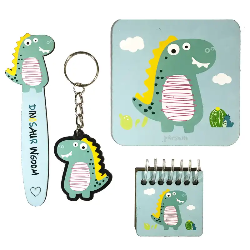 بسته لوازم تحریر طرح دایناسور کد GR4 مجموعه 4 عددی