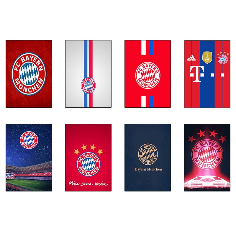 پوستر کارنيکا طرح بایرن مونیخ Bayern Munich کد 96676 مجموعه 8 عددی