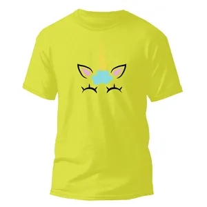 تی شرت آستین کوتاه دخترانه مدل Unicorn کد 078