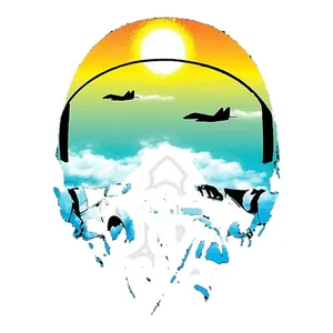 استیکر لپ تاپ طرح Dangerous Pilot کد ST451