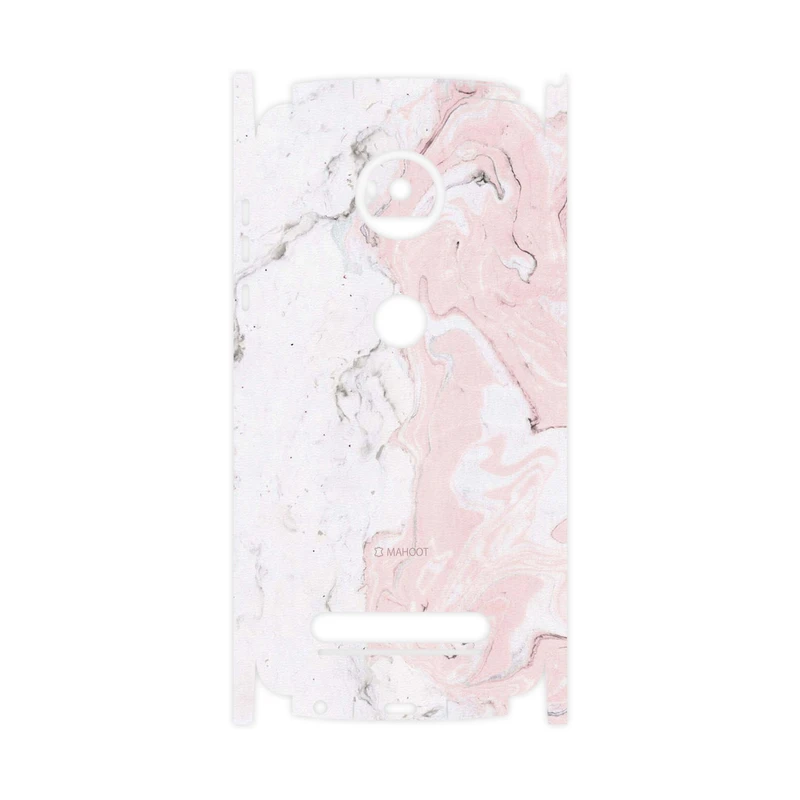 برچسب پوششی ماهوت مدل Blanco-Pink-Marble-FullSkin مناسب برای گوشی موبایل موتورولا Moto Z2 Play