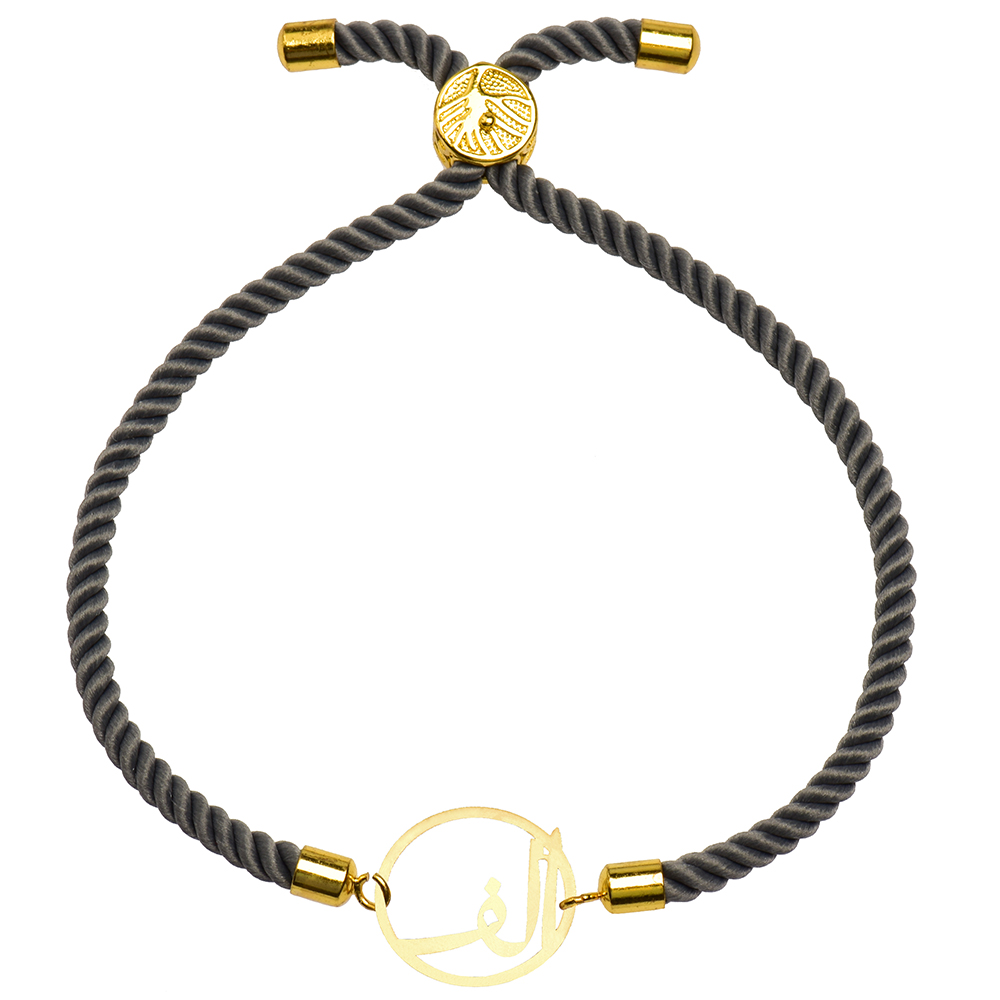 دستبند طلا 18 عیار زنانه کرابو  طرح حرف الف مدل Kr2908
