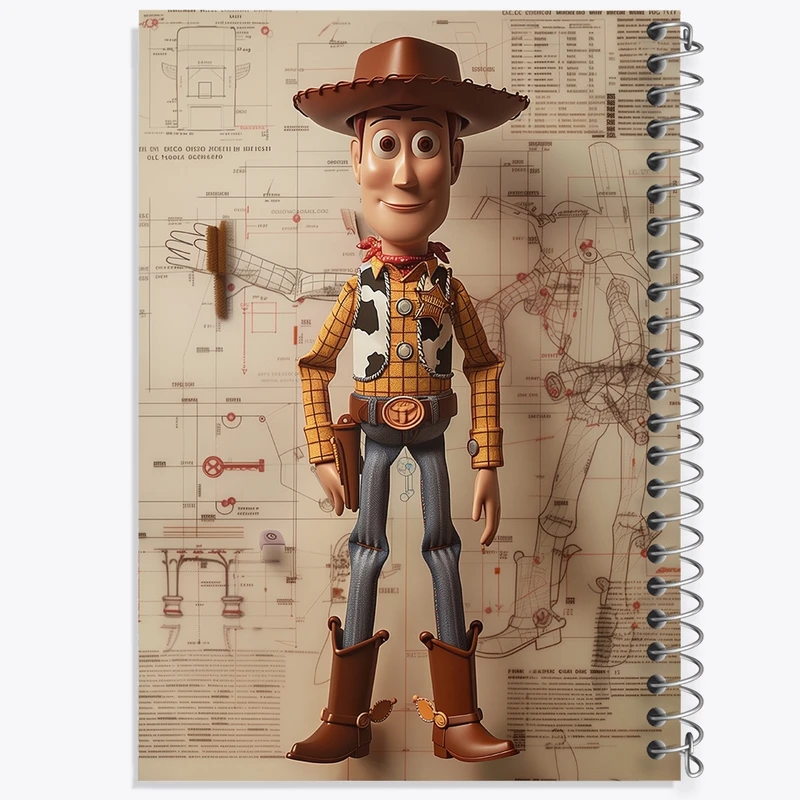 دفتر نقاشی 50 برگ خندالو طرح داستان اسباب بازی کد F2516