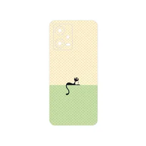 MAHOOT Minimal Internet Cat Icon Cover Sticker for Xiaomi Poco X5