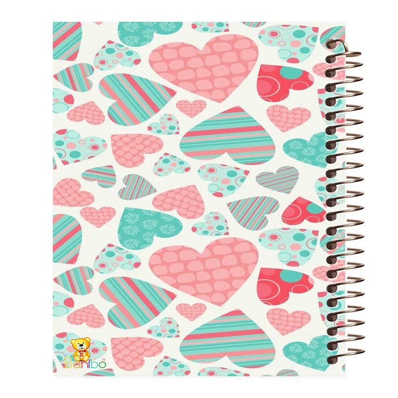 دفتر نقاشی 50 برگ بانیبو مدل قلب کد 972