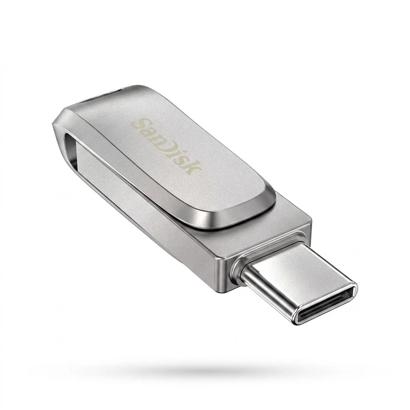 فلش مموری سن دیسک مدل Ultra Dual Drive Luxe ظرفیت 32 گیگابایت با رابط USB 3.2