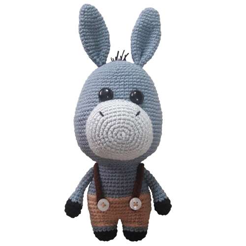 عروسک بافتنی مدل الاغ کد 01