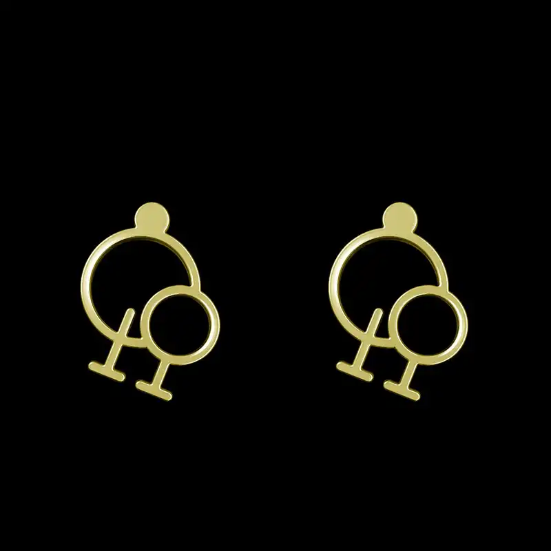 گوشواره طلا 18 عیار زنانه مدوپد مدل درخت کد GA1-15825