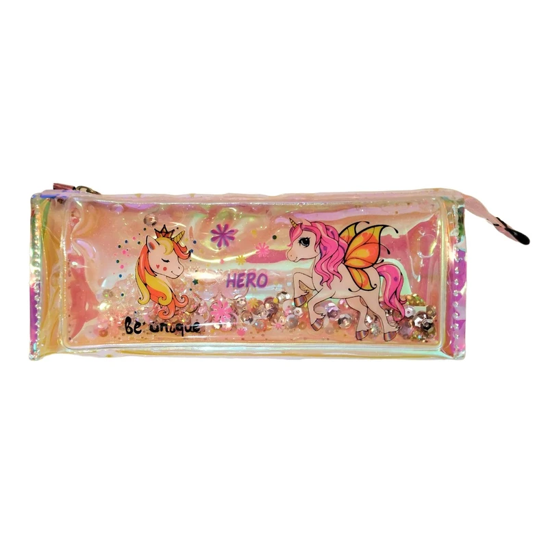 جامدادی هیرو طرح هولوگرامی مدل تک شاخ آکواریومی