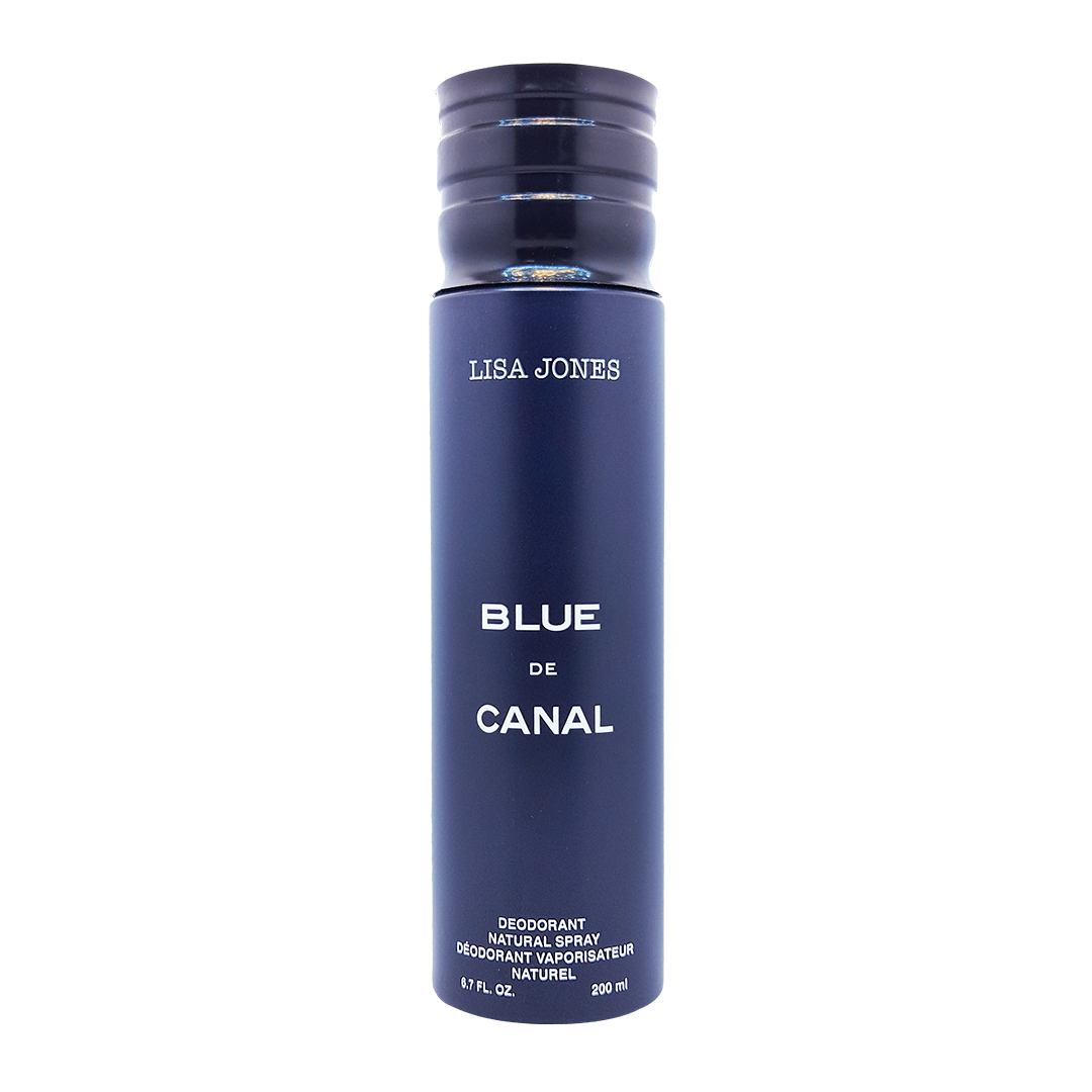 اسپری دئودورانت لیزا جونز مدل Blue de canal حجم 200 میلی لیتر