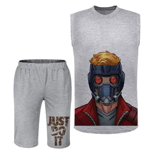 ست تاپ و شلوارک مردانه مدل پسرک کد N583