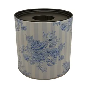جای دستمال کاغذی مدل فلزی طرح گل کد 05