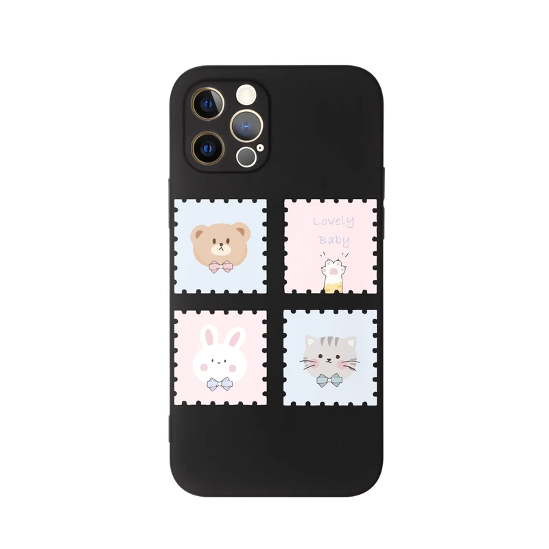  کاور قاب گارد طرح گربه خرس خرگوش کد a230 مناسب برای گوشی موبایل اپل iphone 12 Pro
