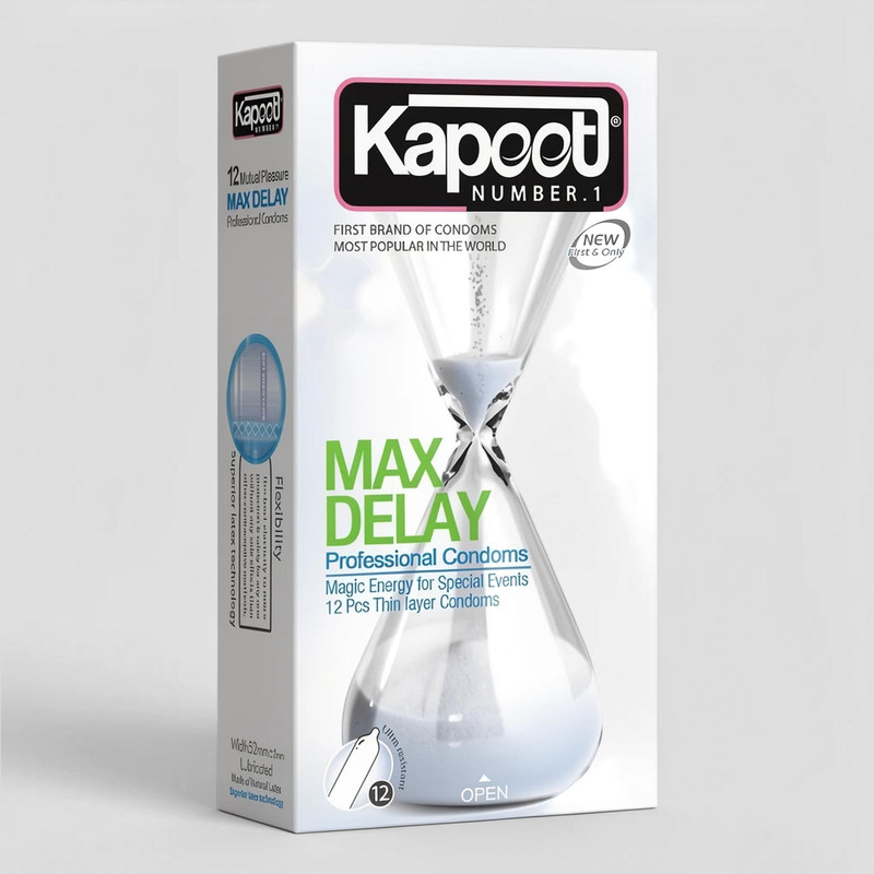 کاندوم کاپوت مدل Max Delay بسته 12 عددی