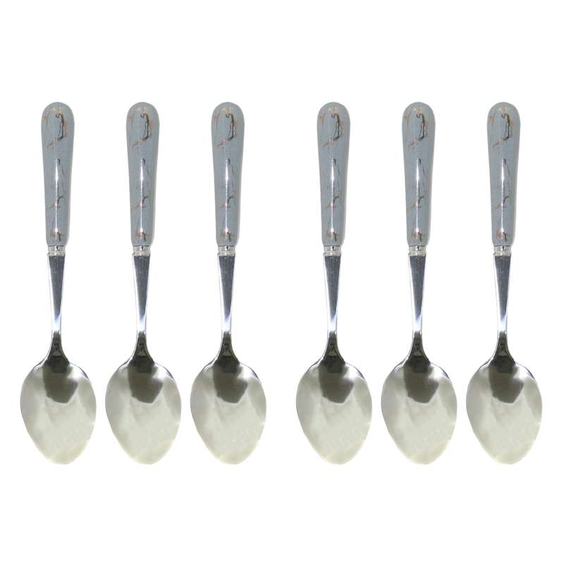  قاشق چای خوری طرح ماربل بسته 6 عددی