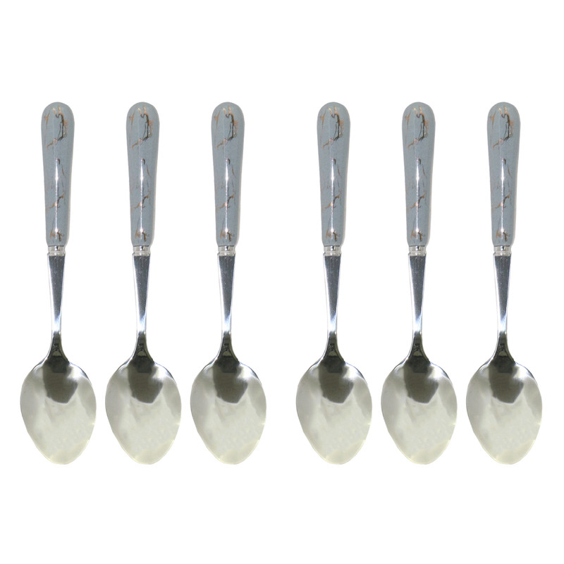  قاشق چای خوری طرح ماربل بسته 6 عددی