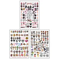 برچسب لنز ناخن طرح کیپاپ مدل KPOP 3010