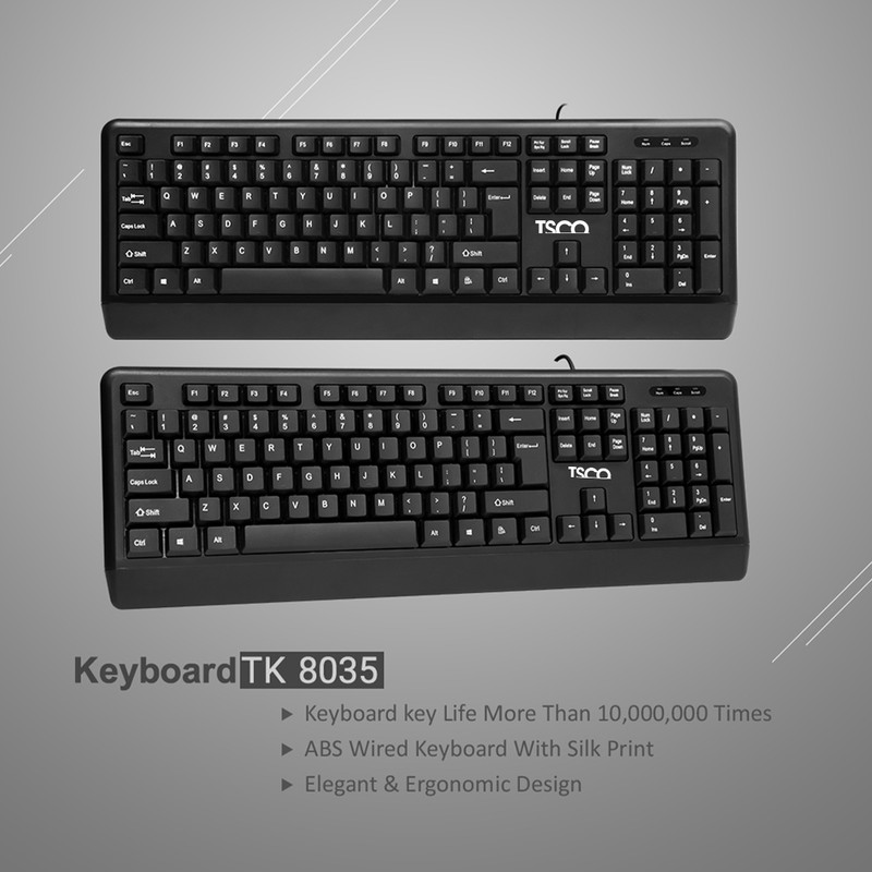 کیبورد تسکو مدل TK 8035