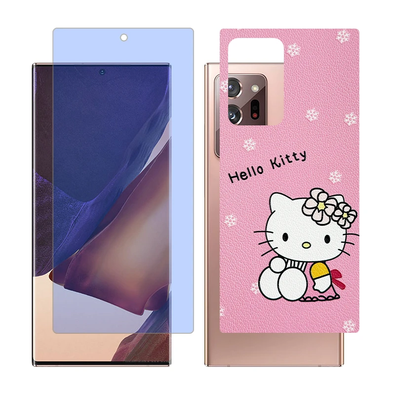 محافظ صفحه نمایش بلو کات گلس مدل together مناسب برای گوشی موبایل سامسونگ Galaxy Note20 Ultra 5G به همراه برچسب پوششی پشت گوشی
