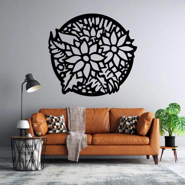 استیکر دیواری طرح گل کد 05