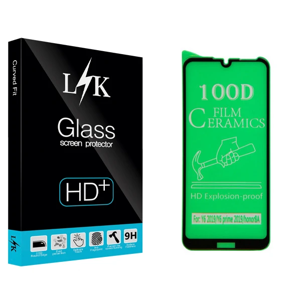محافظ صفحه نمایش ال کی مدل Hard glass مناسب برای گوشی موبایل هوآوی Y6 2019