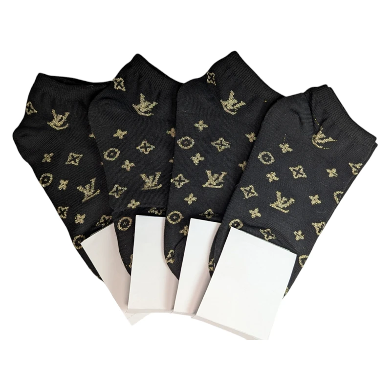 جوراب ساق کوتاه زنانه مدل 4k-j015 بسته 4 عددی