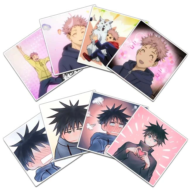 استیکر و برچسب گوفی مدل کیوت و بامزه انیمه جوجوتسو کایسن Jujutsu Kaisen Anime کد K13 مجموعه 8 عددی
