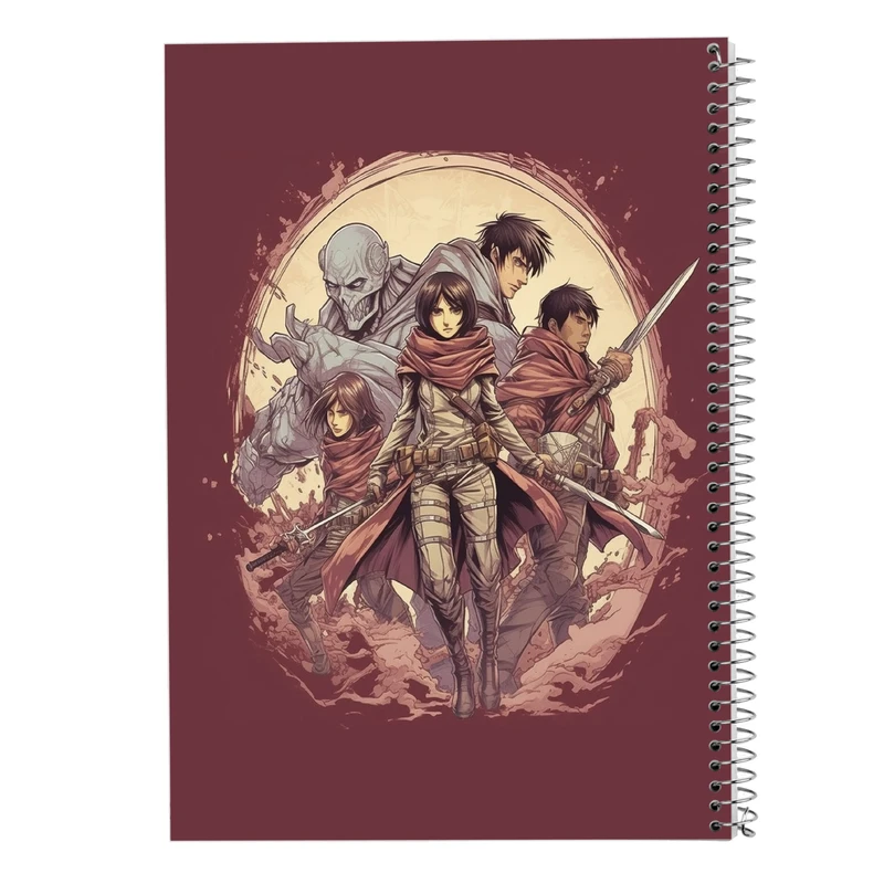 دفتر شطرنجی 50 برگ مدوپد مدل Attack on Titan کد DF10369