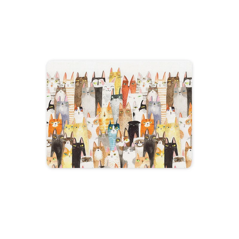 ماوس پد ترمه طراحان ایده مدل گربه های رنگی کد cfp1326