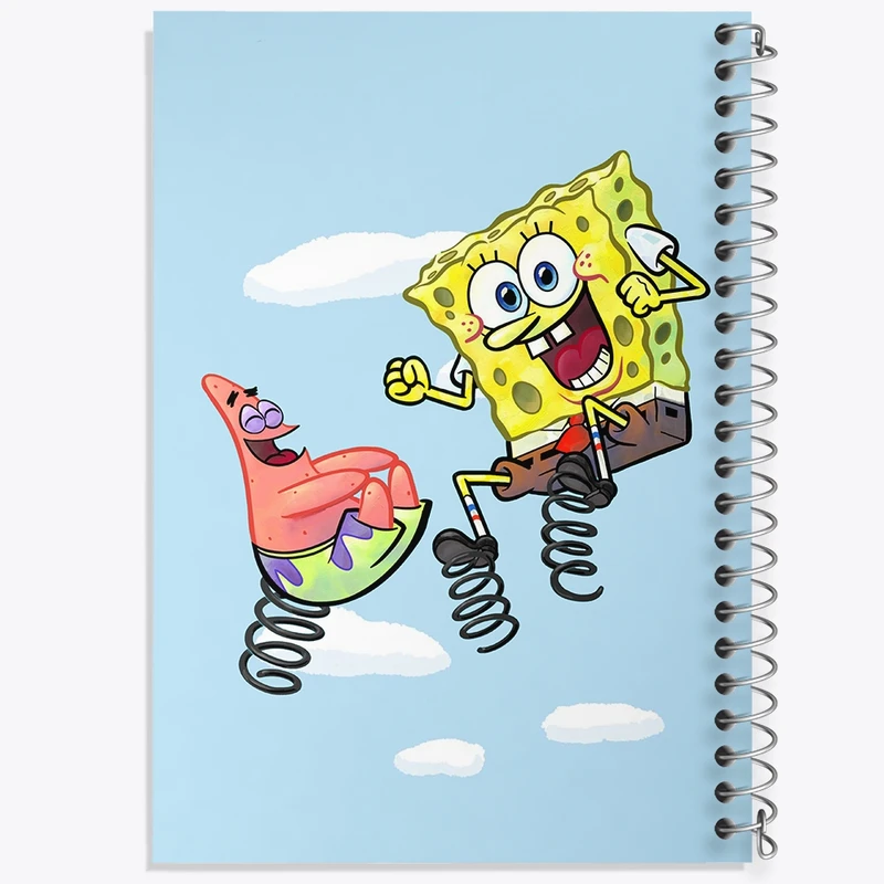 دفتر مشق 100 برگ خندالو طرح باب اسفنجی و پاتریک کد F1861