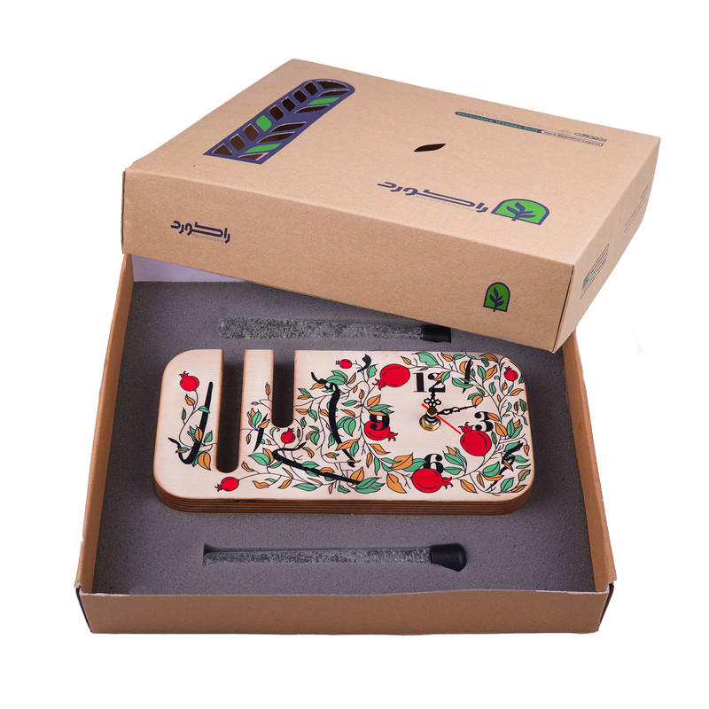 ساعت رومیزی راکورد مدل P-124Yalda1402 طرح مشق یلدا