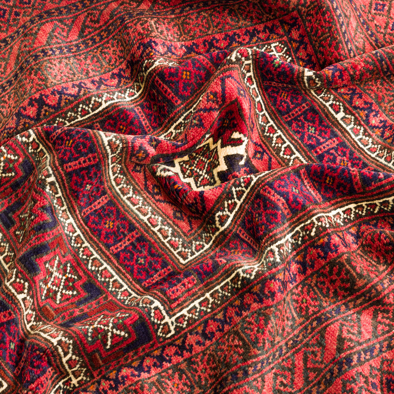 فرش دستبافت دو و نیم متری مدل نقشه بلوچ  کد 34.2835