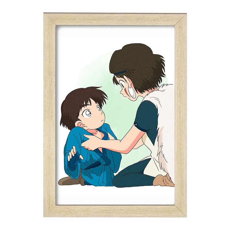 تابلو خندالو مدل سان و آشیتاکا انیمه پرنسس مونونوکه کد 34078