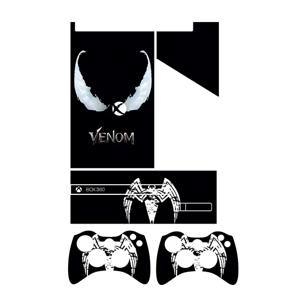 برچسب ایکس باکس 360 سوپر اسلیم توییجین وموییجین مدل Venom 05 مجموعه 5 عددی