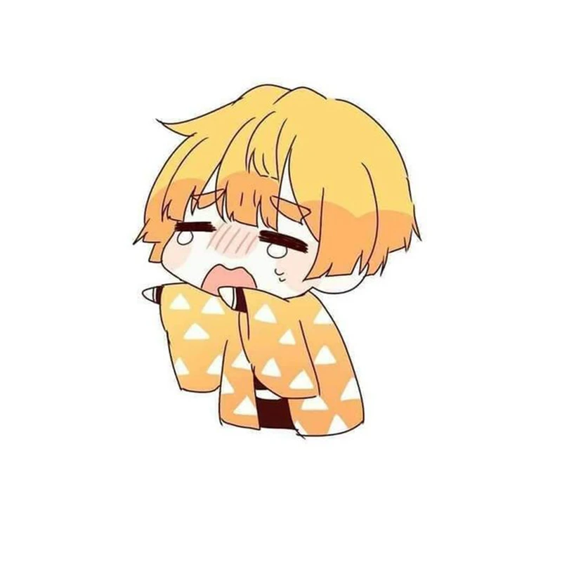 استیکر لپ تاپ و موبایل مدل انیمه طرح شیطان کش زنیتسو آگاتسوما demon slayer Zenitsu Agatsuma کد 771